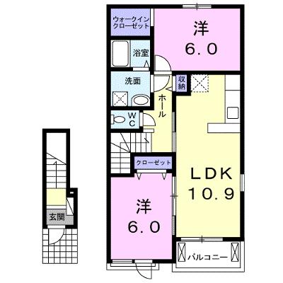 アンフルラージュ 202【管理NO：1-018967701-02020】 ★家具家電は申し込み後に搬入しますの物件画像