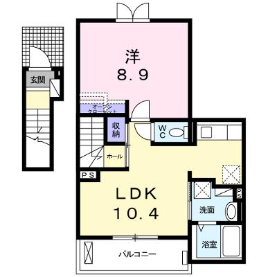 マーガレット２３ 202【管理NO：1-017511101-02020】 ★家具家電は申し込み後に搬入します★の物件画像