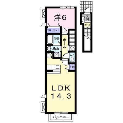 Ｍ、Ｓ　Ａｐａｒｔｍｅｎｔ 203【管理NO：1-016399101-02030】 ★家具家電は申し込み後に搬入しますの物件画像
