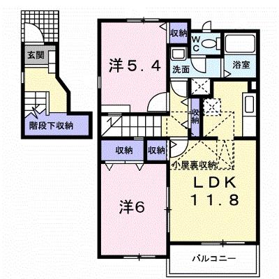 セレーノ蔵子 205【管理NO：1-012239301-02040】 ★家具家電は申し込み後に搬入します 2026年08月上旬入居可能の物件画像