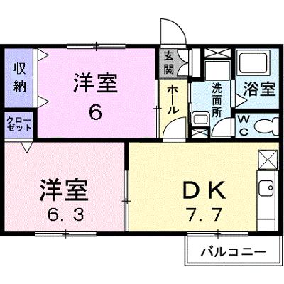 アンシャンテＭ２ 202【管理NO：1-007793301-02020】 ★家具家電は申し込み後に搬入しますの物件画像