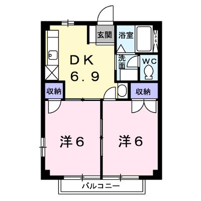 ニューシティ江口 105【管理NO：1-003262101-01040】 2026年09月中旬入居可能の物件画像