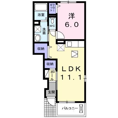 キャトルセゾン 105【管理NO：1-017146801-01040】 ★家具家電は申し込み後に搬入しますの物件画像