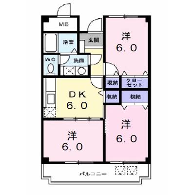 ボーヒルズ　Ｋ 305【管理NO：1-010249401-03040】 ★家具家電は申し込み後に搬入しますの物件画像