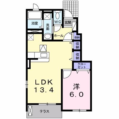 ディアコート徳永 105【管理NO：1-018292901-01040】 ★家具家電は申し込み後に搬入しますの物件画像
