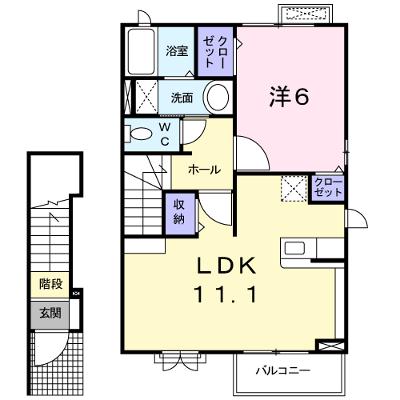 リヴェール 203【管理NO：1-023080001-02030】 ★家具家電は申し込み後に搬入しますの物件画像