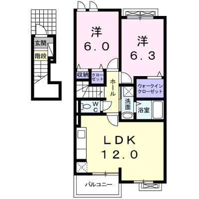 プリムラⅡ 203【管理NO：1-019255901-02030】 ★家具家電は申し込み後に搬入しますの物件画像