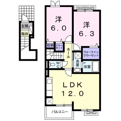 プリムラⅡ 202【管理NO：1-019255901-02020】 ★家具家電は申し込み後に搬入しますの物件画像