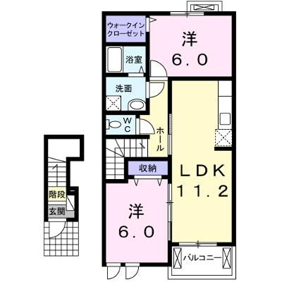 プリムラ 202【管理NO：1-018959301-02020】 ★家具家電は申し込み後に搬入します 2026年08月上旬入居可能の物件画像