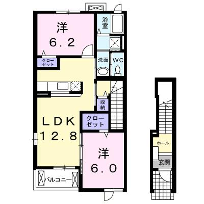 プロムナード壱番館 201【管理NO：1-013885801-02010】 ★家具家電は申し込み後に搬入しますの物件画像
