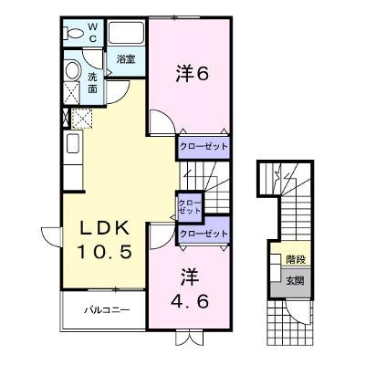 エル・レフィナードⅡ 201【管理NO：1-011558201-02010】 ★家具家電は申し込み後に搬入しますの物件画像
