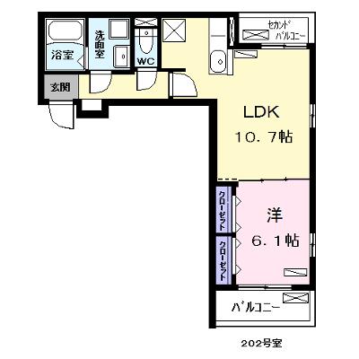 カーサ・エスペランサ 202【管理NO：1-025189801-02020】 ★家具家電は申し込み後に搬入します 2026年07月上旬入居可能の物件画像