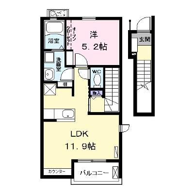 Ｖｉｏｌａ（ビオラ） 201【管理NO：1-020666401-02010】 ★家具家電は申し込み後に搬入します 2026年07月中旬入居可能の物件画像