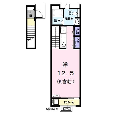 プロムナード　Ｙ 202【管理NO：1-020319701-02020】 ★家具家電は申し込み後に搬入しますの物件画像