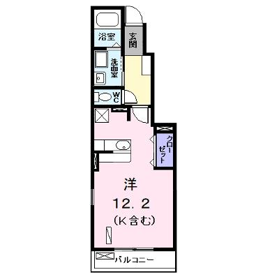 プリムローズ　Ⅱ 105【管理NO：1-017761602-01040】 ★家具家電は申し込み後に搬入しますの物件画像