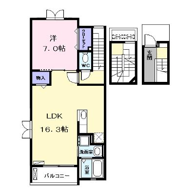 アルバーダ　Ⅱ 303【管理NO：1-017502802-03030】の物件画像