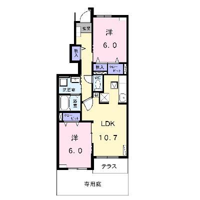 イストワール　Ⅰ 102【管理NO：1-015011401-01020】 ★家具家電は申し込み後に搬入します 2026年07月中旬入居可能の物件画像