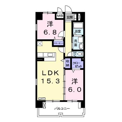 グリーン　ウィンド　オオギ 605【管理NO：1-014994101-06040】 ★家具家電は申し込み後に搬入します 2026年07月中旬入居可能の物件画像