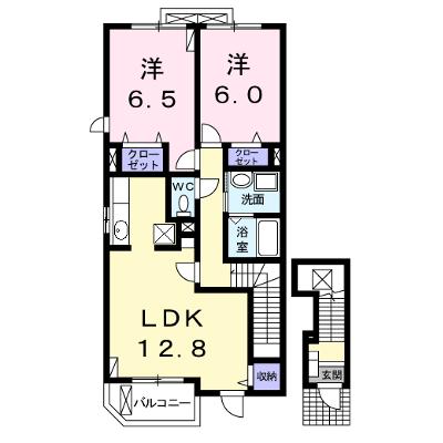 ソレイユⅤ 201【管理NO：1-014974301-02010】 ★家具家電は申し込み後に搬入します 2026年07月下旬入居可能の物件画像