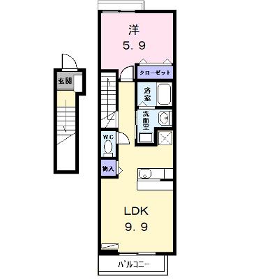アンテノール 202【管理NO：1-010927801-02020】 ★家具家電は申し込み後に搬入しますの物件画像