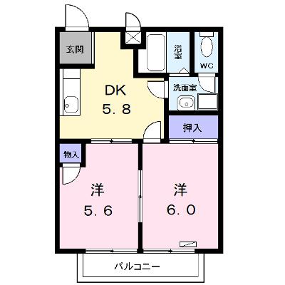 ピアときわ 202【管理NO：1-009513401-02020】 ★家具家電は申し込み後に搬入します 2026年08月下旬入居可能の物件画像