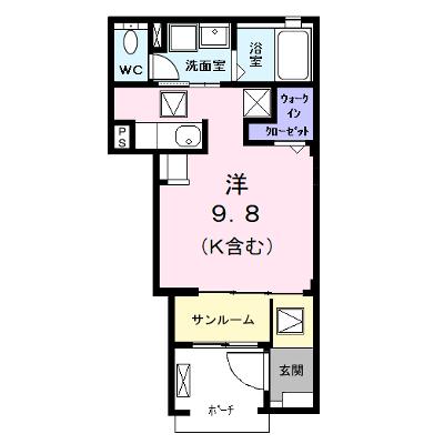 グレイス（ｇｒａｃｅ） 103【管理NO：1-027599101-01030】 ★家具家電は申し込み後に搬入しますの物件画像
