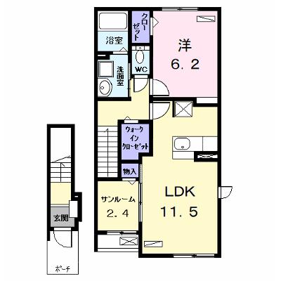 ジュアン 202【管理NO：1-027039301-02020】 ★家具家電は申し込み後に搬入します 2026年07月中旬入居可能の物件画像