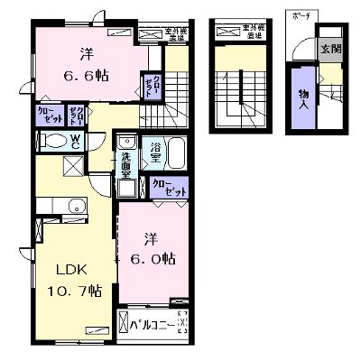 アムール 305【管理NO：1-026292501-03040】 ★家具家電は申し込み後に搬入しますの物件画像