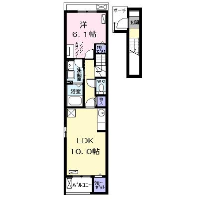 ファミール丹後Ⅱ 202【管理NO：1-026211301-02020】 ★家具家電は申し込み後に搬入しますの物件画像