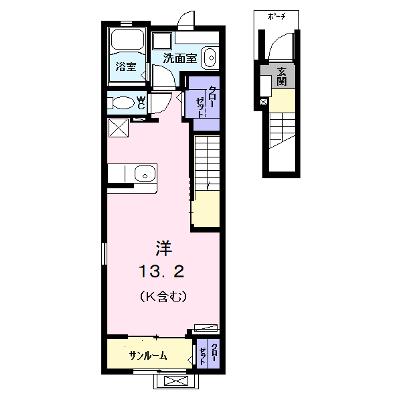 フラガリア（Ｆｒａｇａｒｉａ） 202【管理NO：1-025804401-02020】 ★家具家電は申し込み後に搬入します 2026年07月下旬入居可能の物件画像
