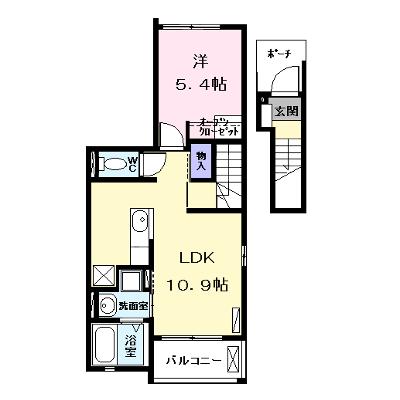 コズミックプレイス 201【管理NO：1-022756201-02010】 ★家具家電は申し込み後に搬入しますの物件画像