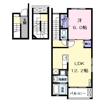 フレスクーラ　Ａ 301【管理NO：1-022370801-03010】 ★家具家電は申し込み後に搬入しますの物件画像