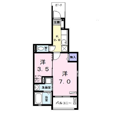 ＫＴ・ＰＬＡＣＥ 101【管理NO：1-021651301-01010】 ★家具家電は申し込み後に搬入しますの物件画像