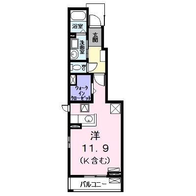 Ｋ．Ｎコンプレーション　Ⅲ 102【管理NO：1-020850401-01020】 ★家具家電は申し込み後に搬入しますの物件画像