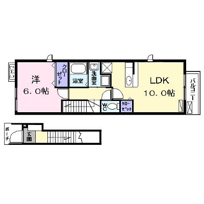 ＣＡＳＡ　１８ 201【管理NO：1-020427301-02010】 ★家具家電は申し込み後に搬入しますの物件画像