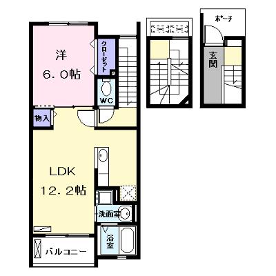 Ｆｒａｎｃ　Ｏ（フラン　オー） 303【管理NO：1-020171501-03030】 ★家具家電は申し込み後に搬入しますの物件画像