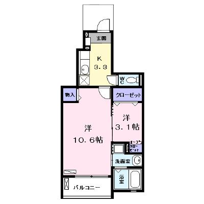 アルバーダ　Ⅰ 103【管理NO：1-017502801-01030】 ★家具家電は申し込み後に搬入しますの物件画像