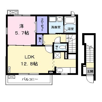 カーサ　コロレ 201【管理NO：1-017390701-02010】 ★家具家電は申し込み後に搬入しますの物件画像