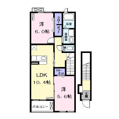 ＫＵＲＡ 203【管理NO：1-017241301-02030】 ★家具家電は申し込み後に搬入します 2026年07月上旬入居可能の物件画像