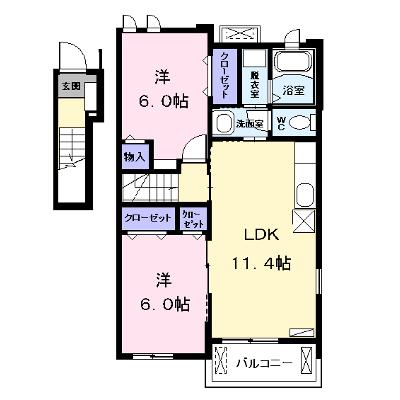 プラシード　Ⅱ 201【管理NO：1-016266501-02010】 ★家具家電は申し込み後に搬入しますの物件画像