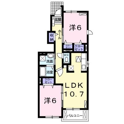 ベラージオＢ 101【管理NO：1-015159202-01010】 ★家具家電は申し込み後に搬入します 2026年07月上旬入居可能の物件画像