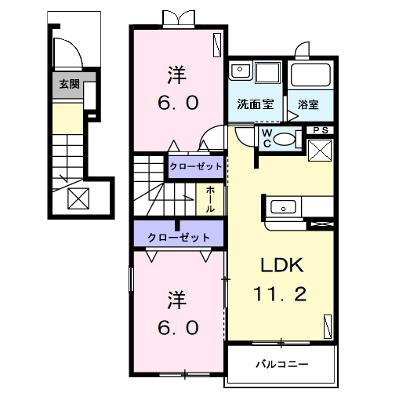 ソレイユⅥ 203【管理NO：1-014974302-02030】 ★家具家電は申し込み後に搬入します 2026年07月上旬入居可能の物件画像