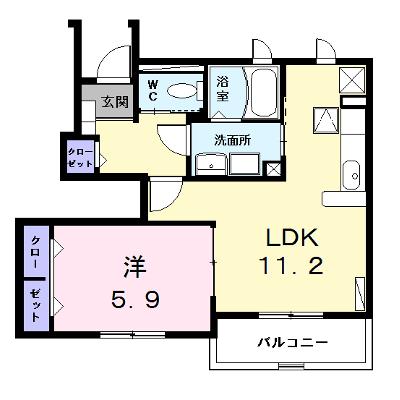 トロワ　ブリランⅠ 103【管理NO：1-013912401-01030】 ★家具家電は申し込み後に搬入します 2026年08月上旬入居可能の物件画像