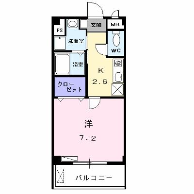 ウィステリアⅡ 202【管理NO：1-012056301-02020】 ★家具家電は申し込み後に搬入します 2026年07月下旬入居可能の物件画像