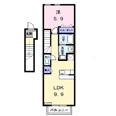 アンテノール 201【管理NO：1-010927801-02010】 ★家具家電は申し込み後に搬入しますの物件画像