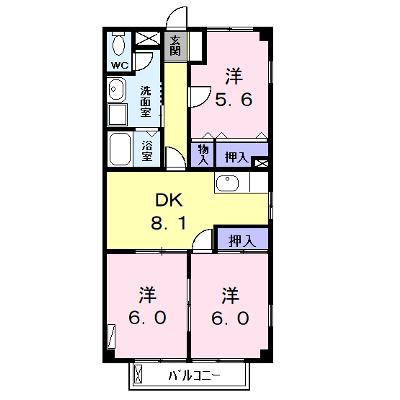 スカイハイツ 201【管理NO：1-006330501-02010】 ★家具家電は申し込み後に搬入しますの物件画像