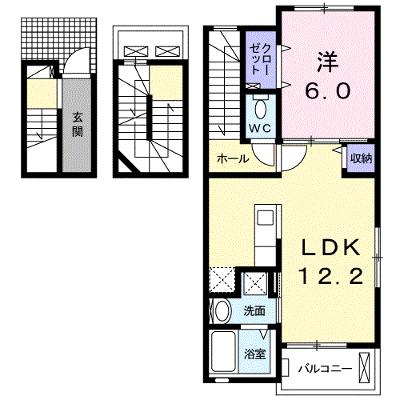 Ａ＆ＫハイツⅡ 301【管理NO：1-022344001-03010】の物件画像
