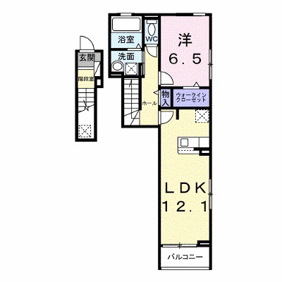 アンソレイユ 201【管理NO：1-028457401-02010】 ★家具家電は申し込み後に搬入します★の物件画像