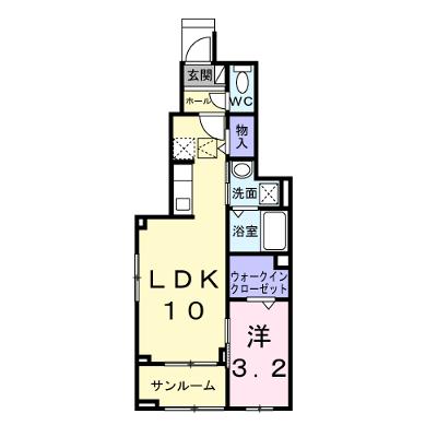 ヴィラ　グレイスＡ 105【管理NO：1-028056301-01040】 ★家具家電は申し込み後に搬入します★の物件画像