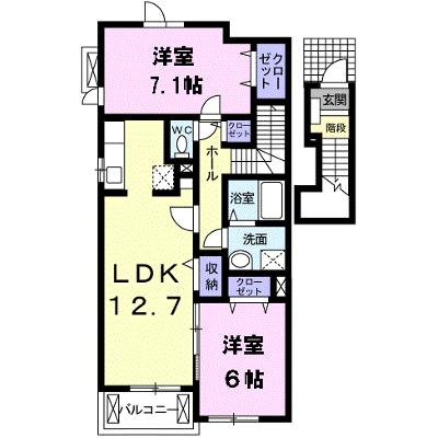 ヴィラ・ブランシュ 202【管理NO：1-016734701-02020】 2026年09月中旬入居可能の物件画像